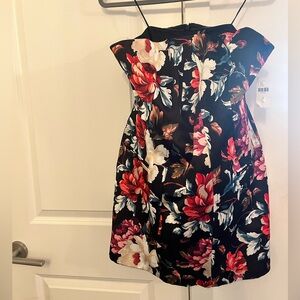 Anthropologie Black Floral Dress